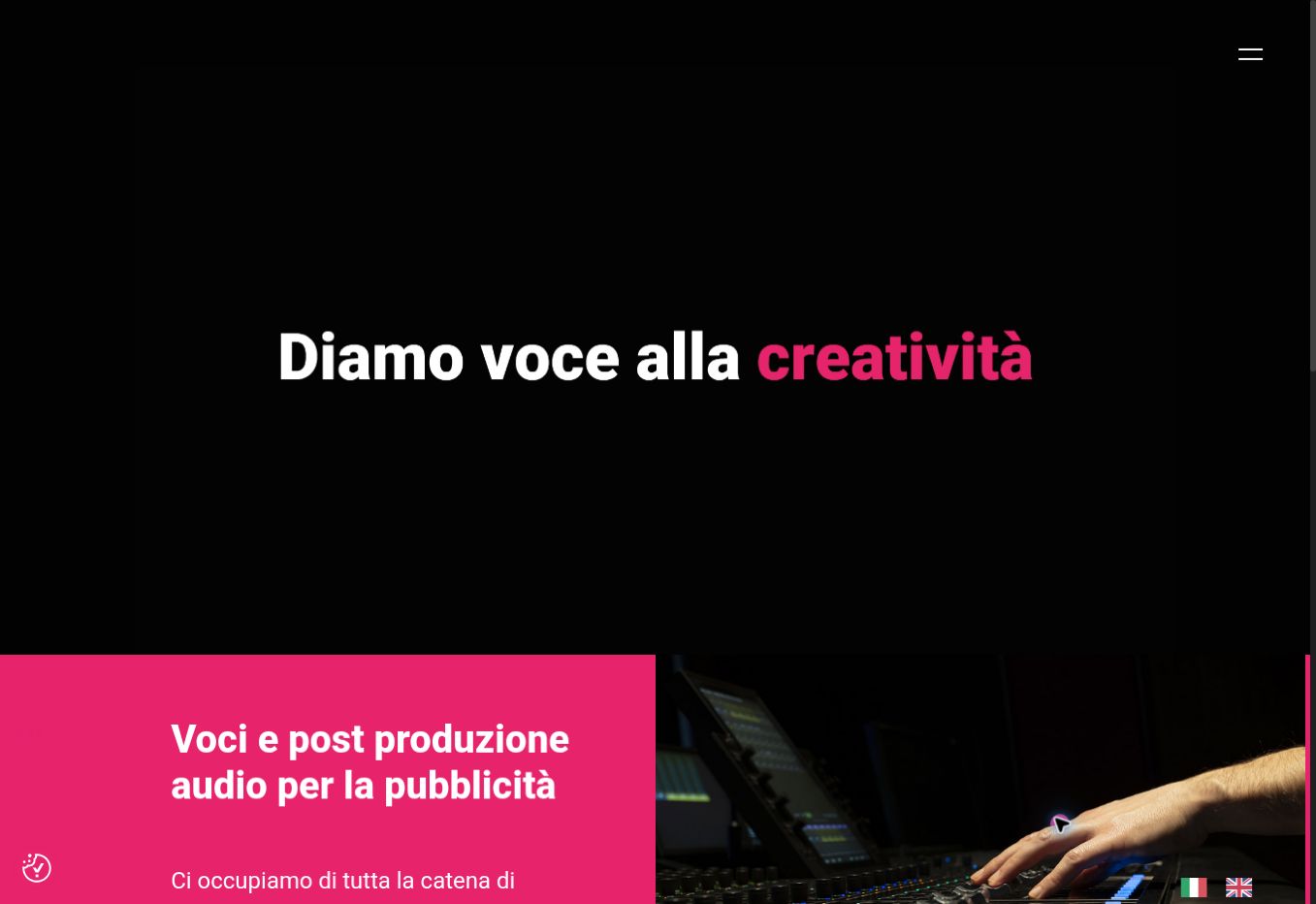 Screenshot reale del sito ADV Sefit Group